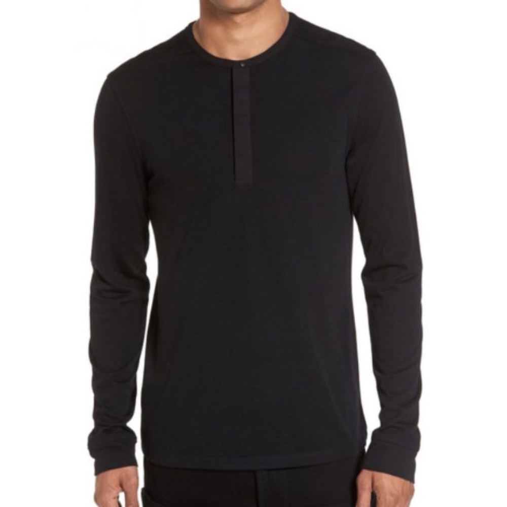 CALIBRATE Mixed Media Henley shirt Large 09/24